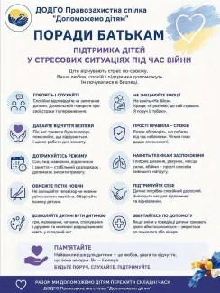 Підтримка дітей у стресових ситуаціях
